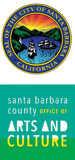 seal of the city of santa barbara and logo for santa barbara county arts and culture