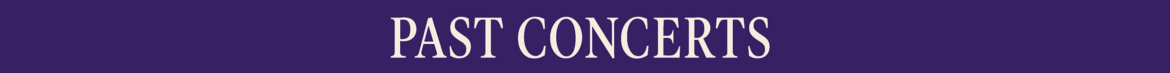 CAMA Past Concerts Banner